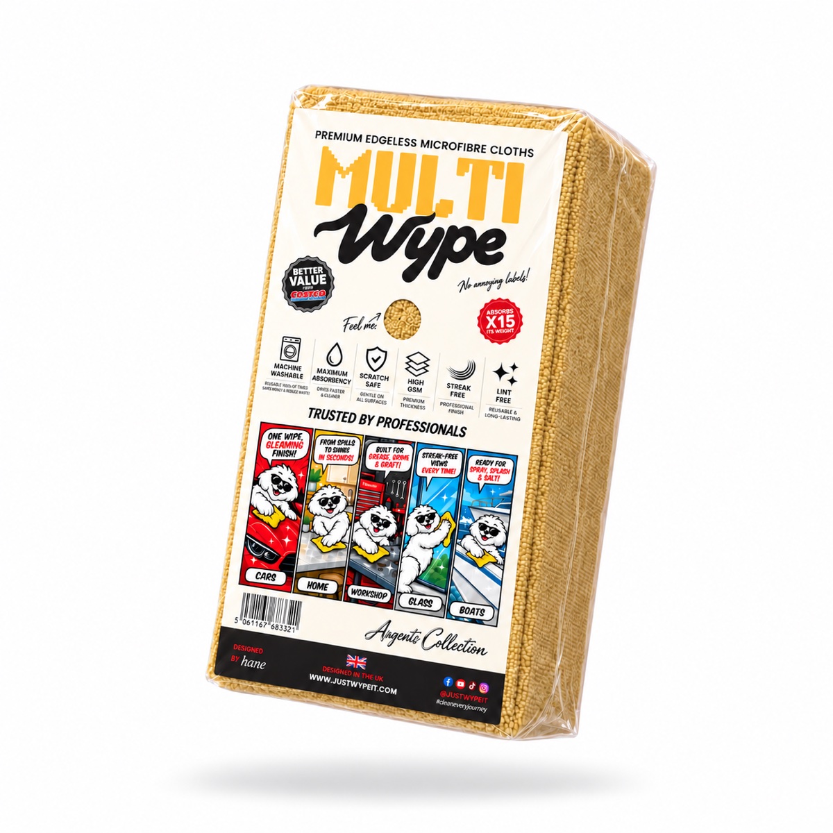MultiWype+ Argento Collection 36-pack