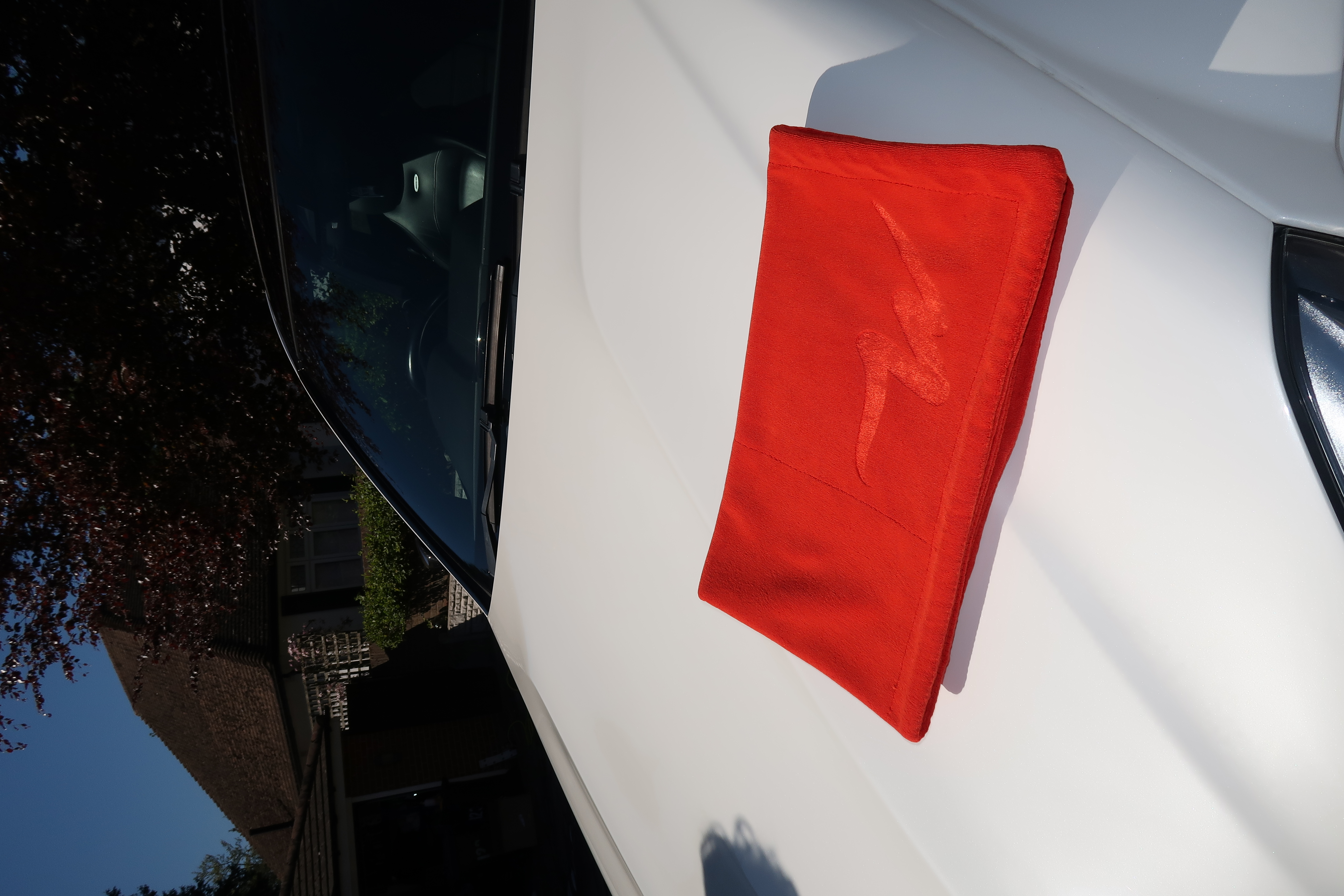NanoWype+ on car bonnet
